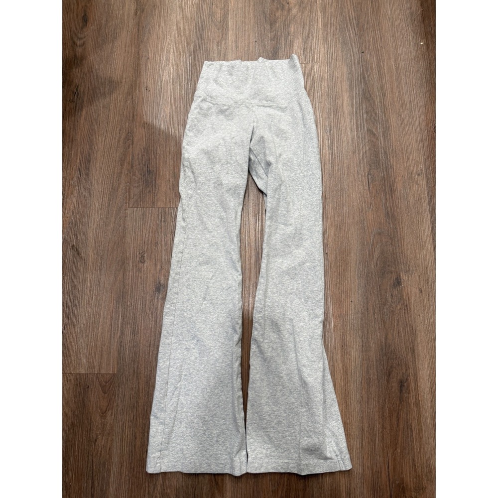 Tna Aritzia Women Heather Gray High Waisted Flare Leggings Yoga Pants Size S